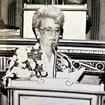 Betty speaking as a senator for the Silver-haired Legislature. 