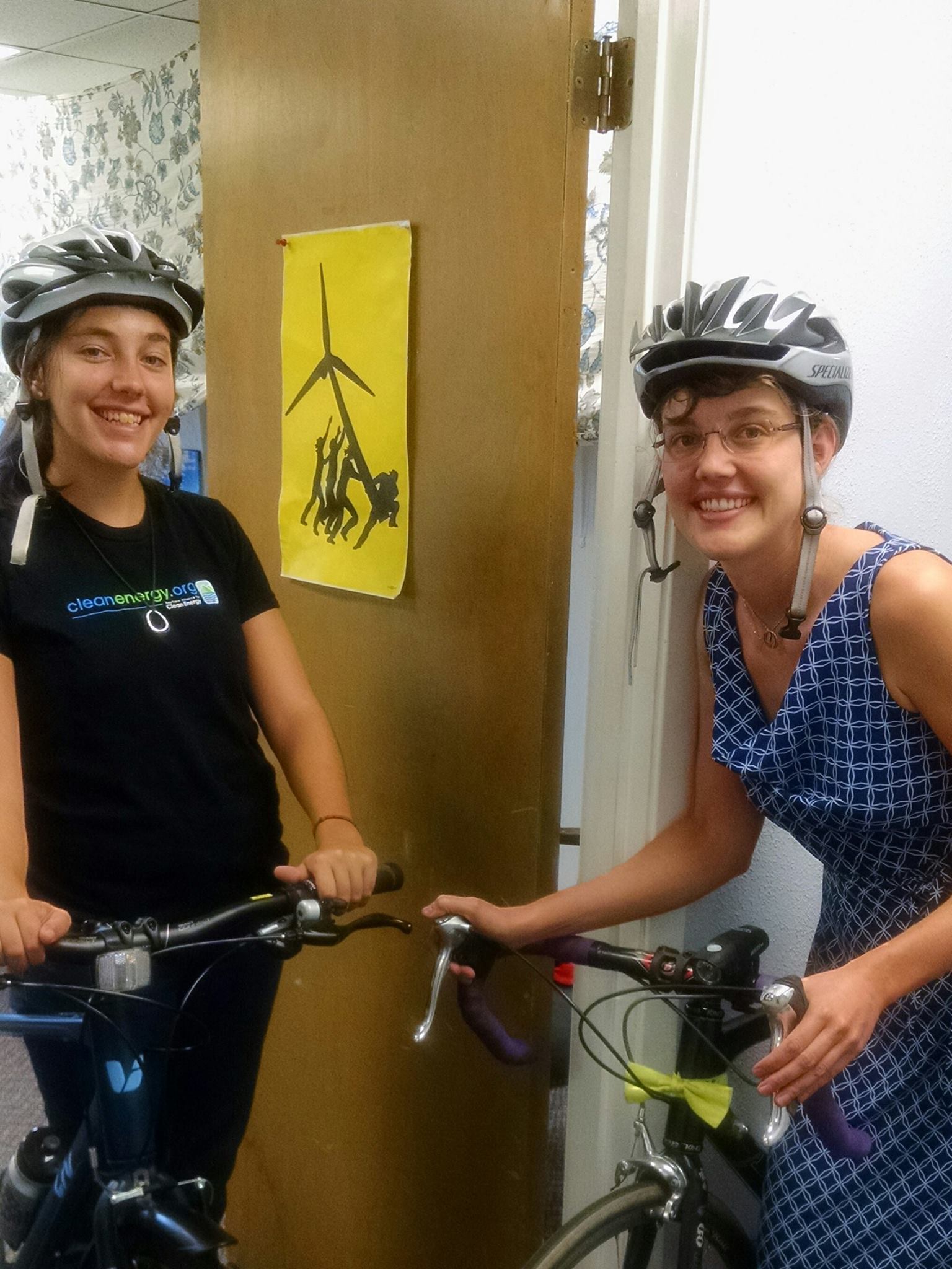The first bike commuter I ever recruited (hi Ali!)