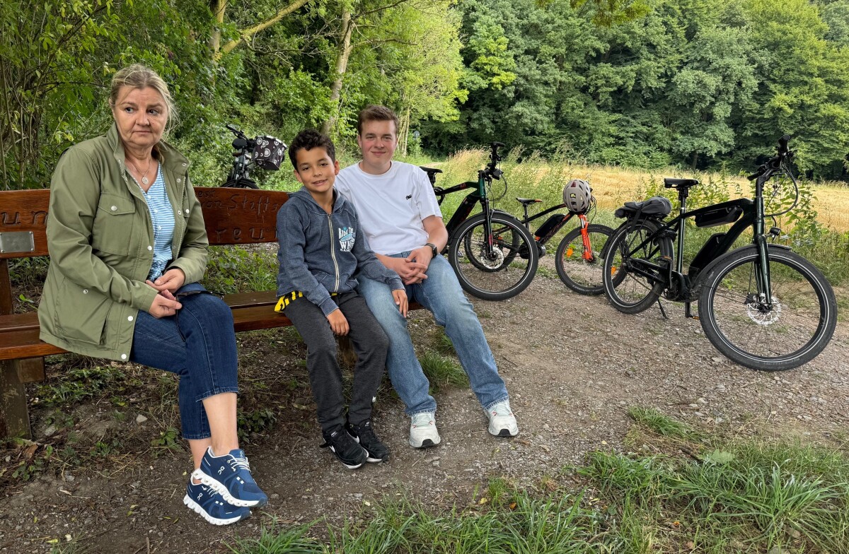 Marc Rickert and his family riding in Germany 2025
