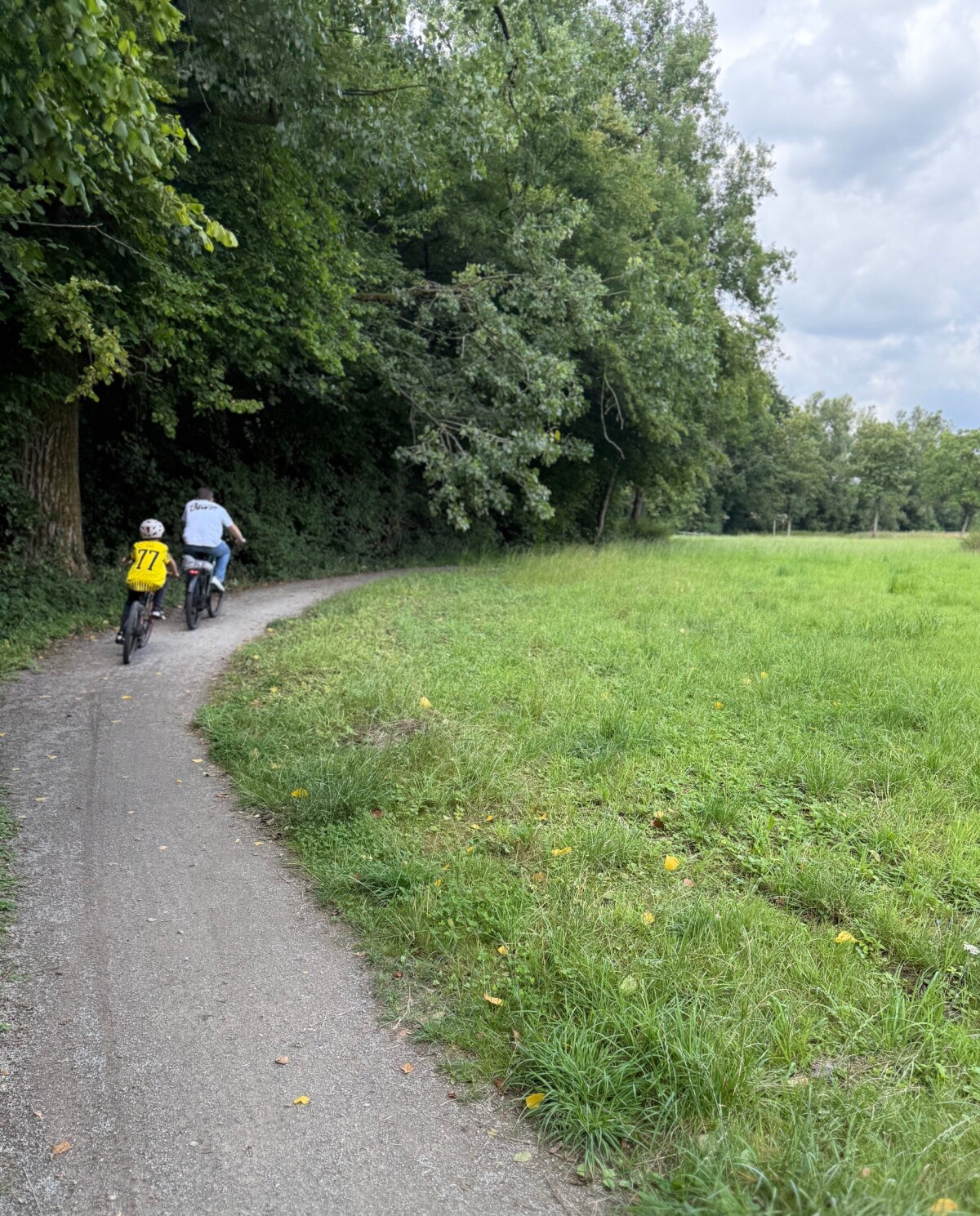 Marc and Benjamin riding the trail in Germany 2025
