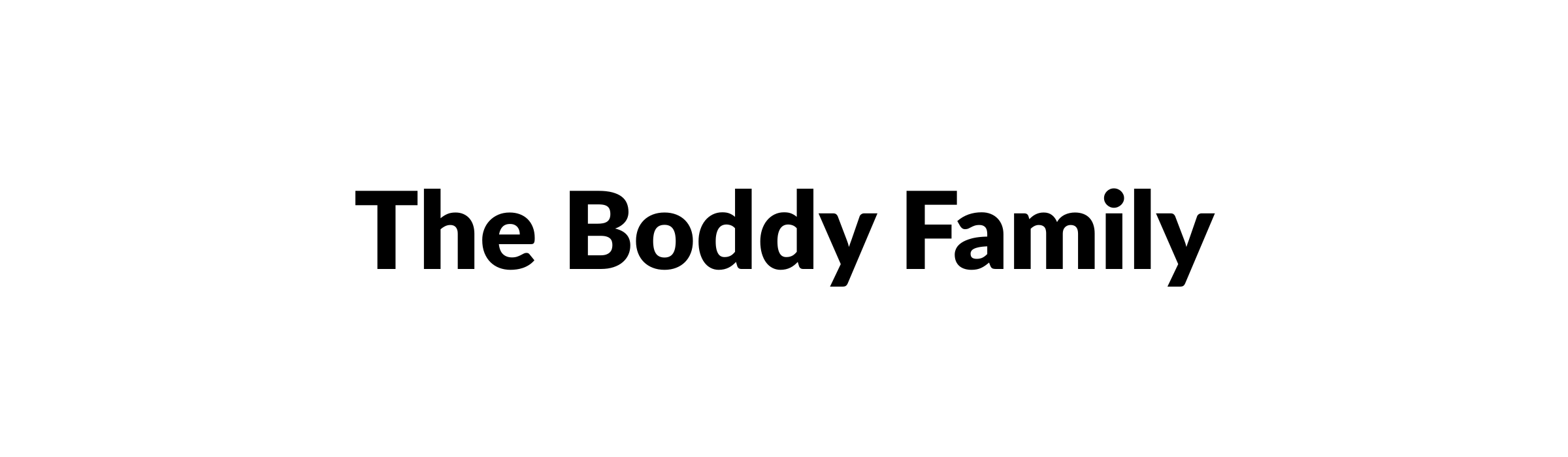 The Boddy Family