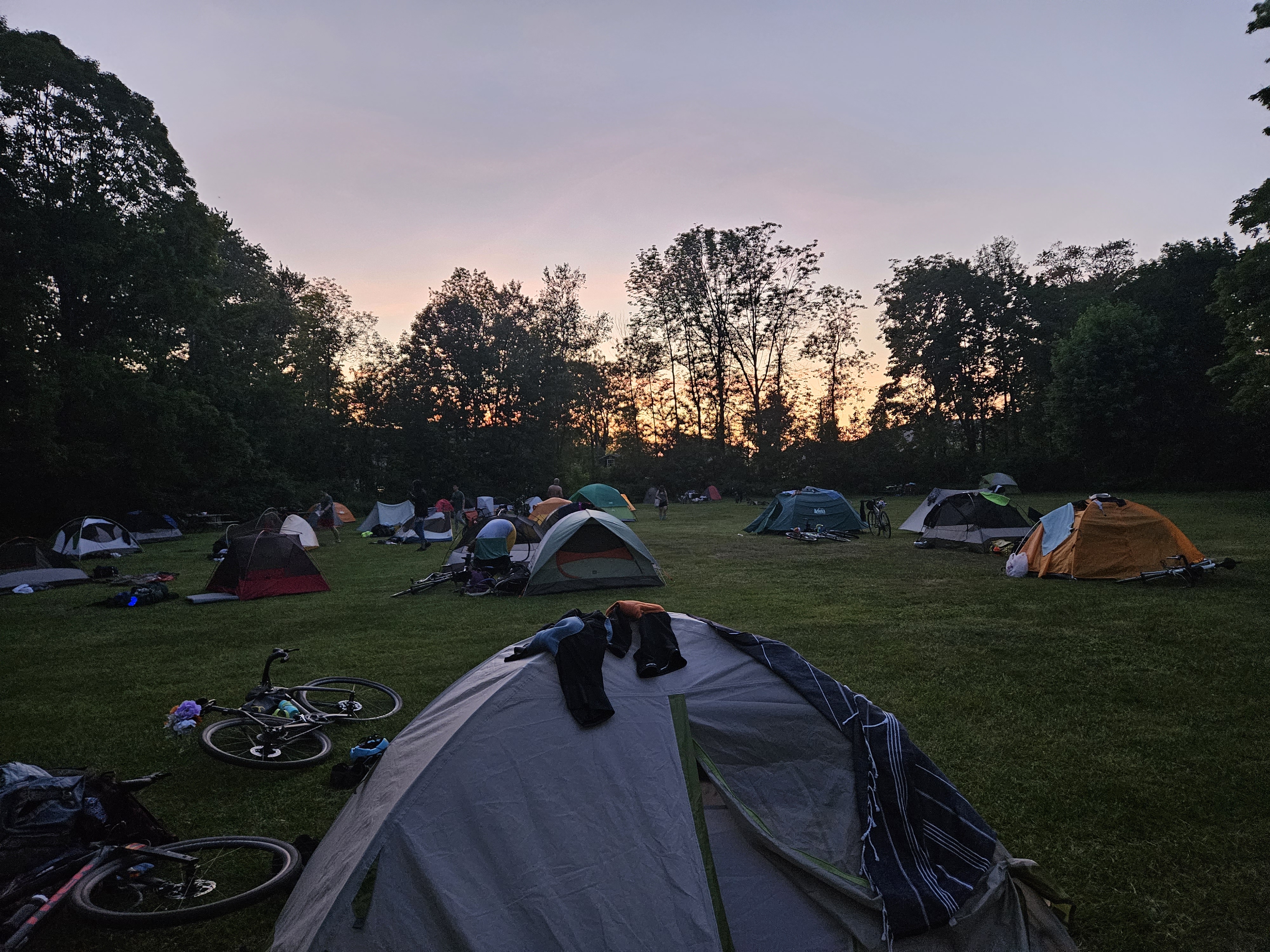 Doesn't this look like a good time? Bostreal 2023 (they've all gone to bed before sundown....)