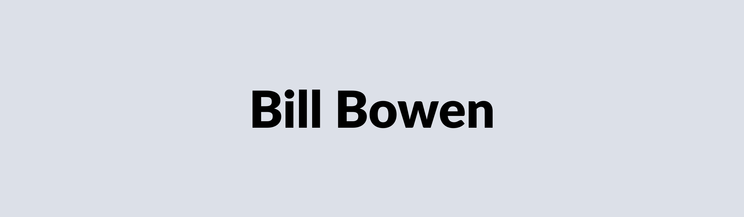 Bill Bowen
