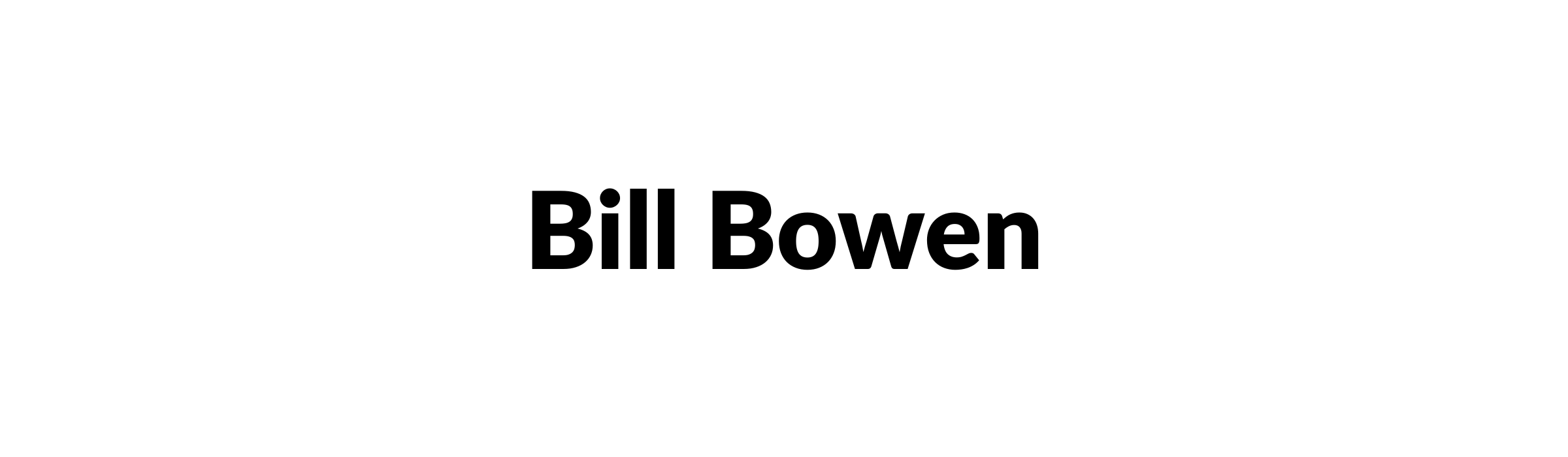 Bill Bowen