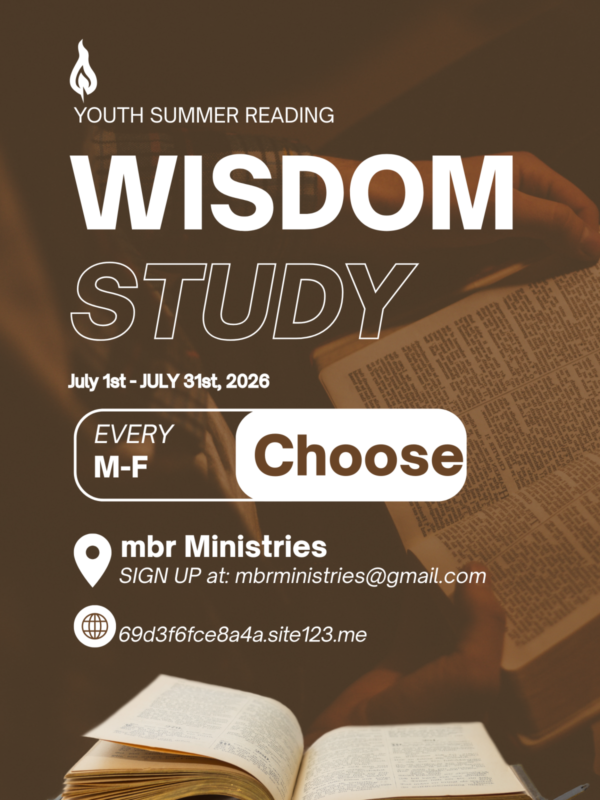 mbr Ministries Youth Summer Reading WISDOM study
