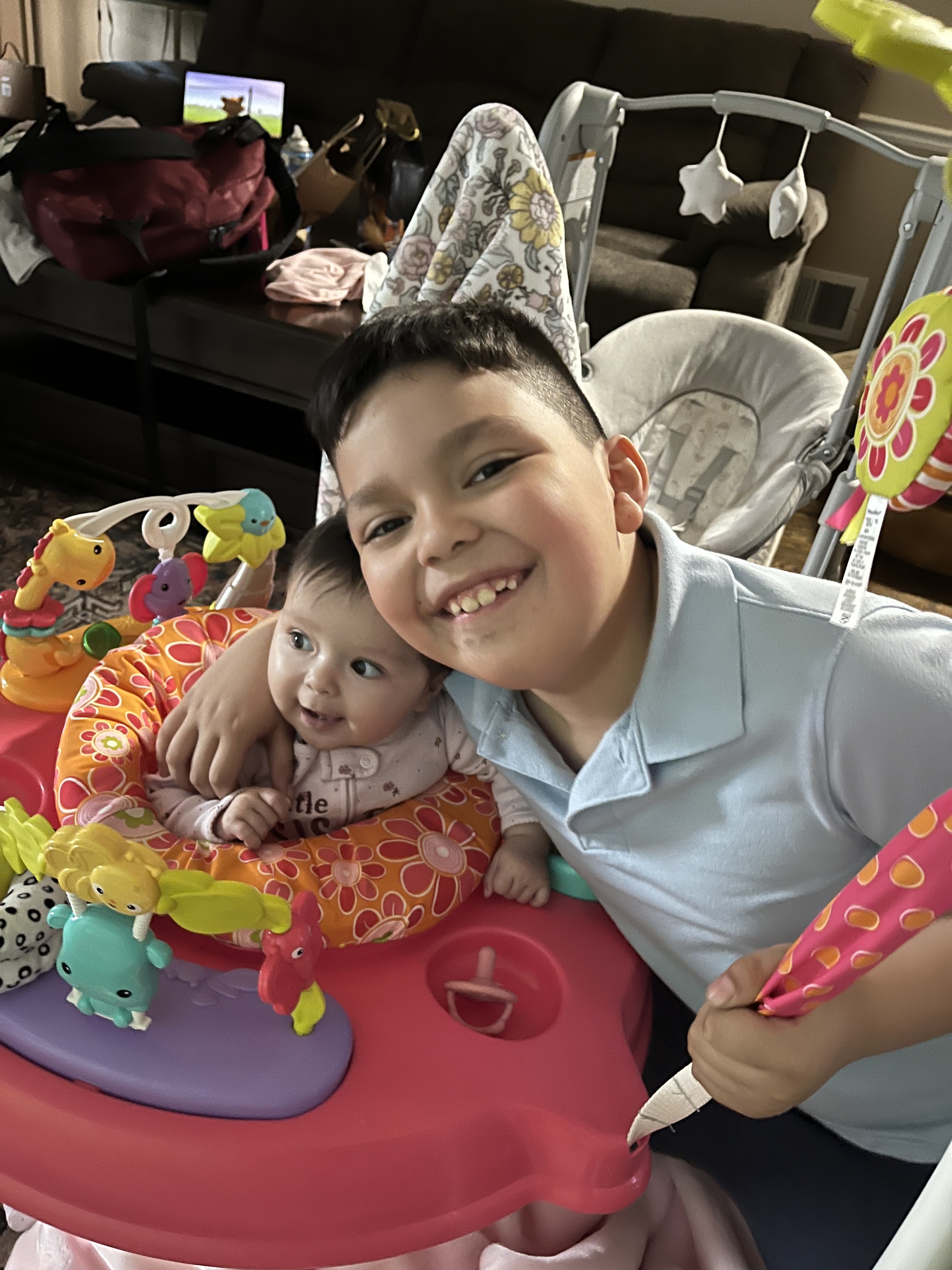 Georgina and Big Brother, Mateo!