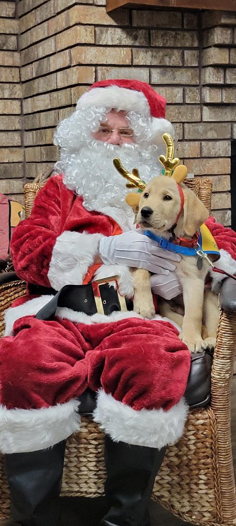 Caleb with Santa