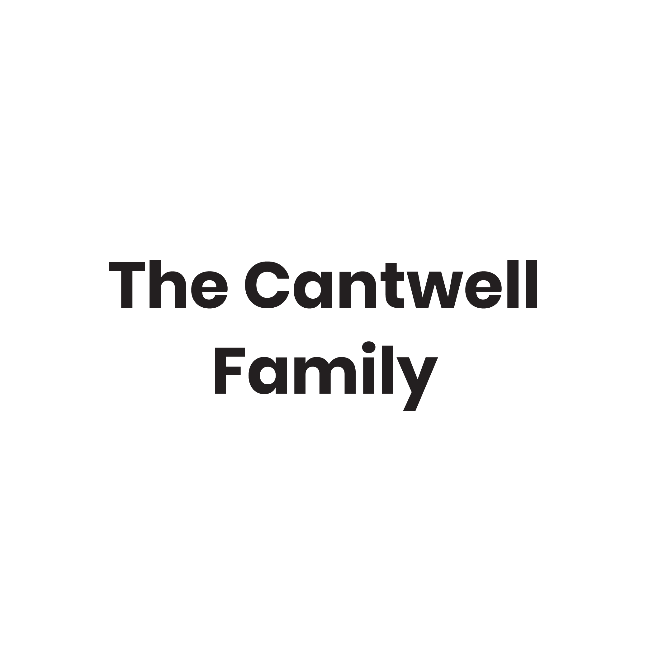 The Cantwell Family