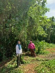 Postsecondary students, Cinthia & Fransee, learning Farming in Puerto Rico
