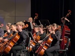 Concert Orchestra performing at the Winter Concerts