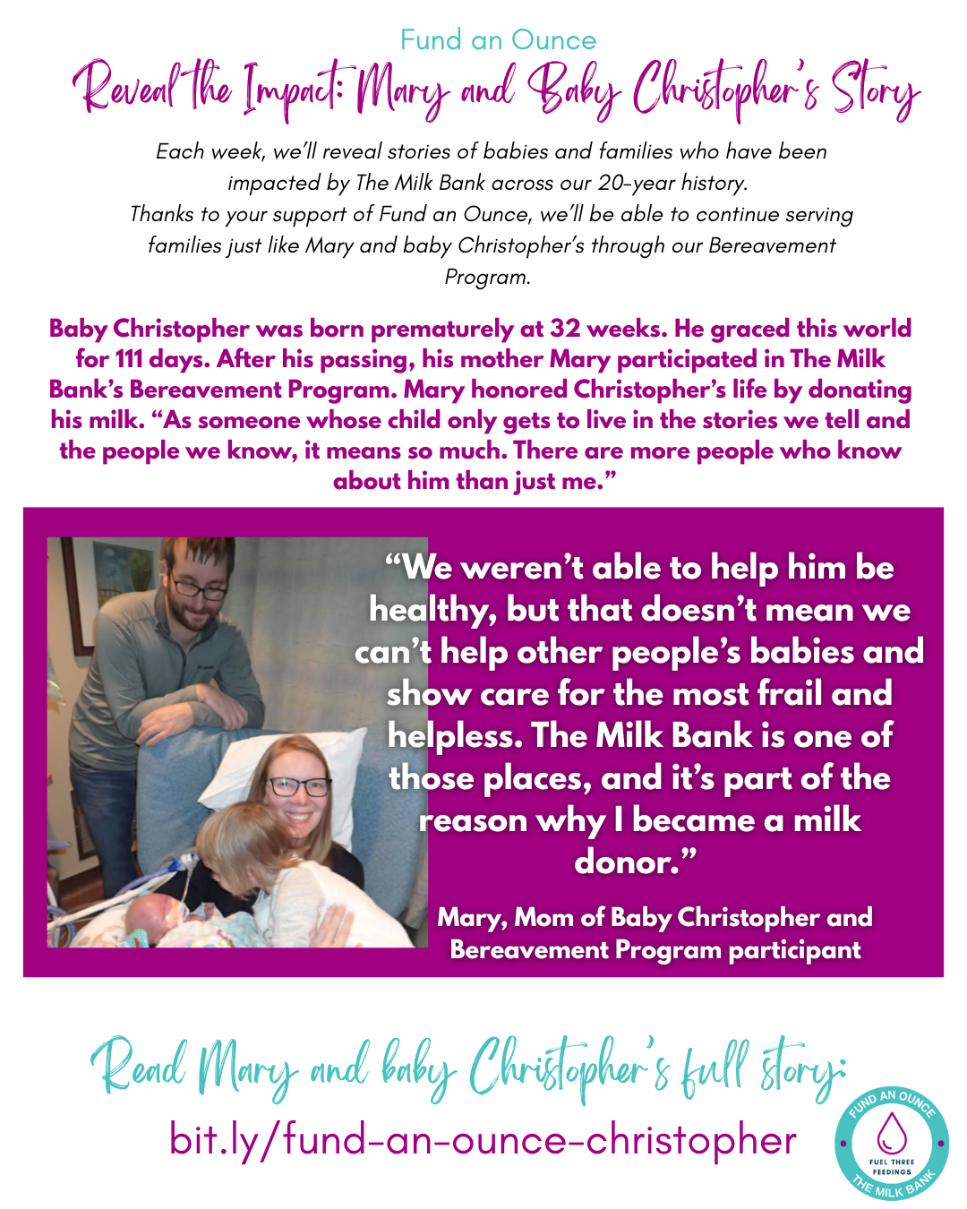 Reveal the Impact: Mary and Baby Christopher's Story
