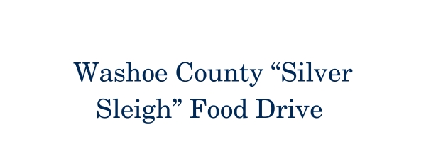 Washoe County "Silver Sleigh" Food Drive