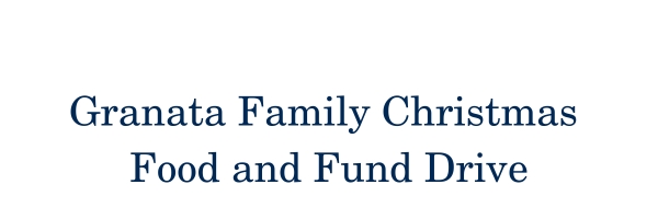 Granata Family Christmas Food and Fund Drive