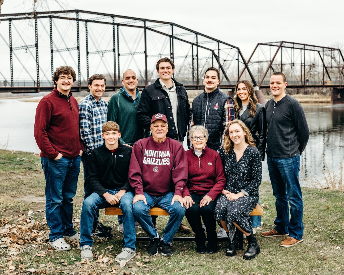 Grandpa Wyley and Grandma Gail with their 9 grandchildren!