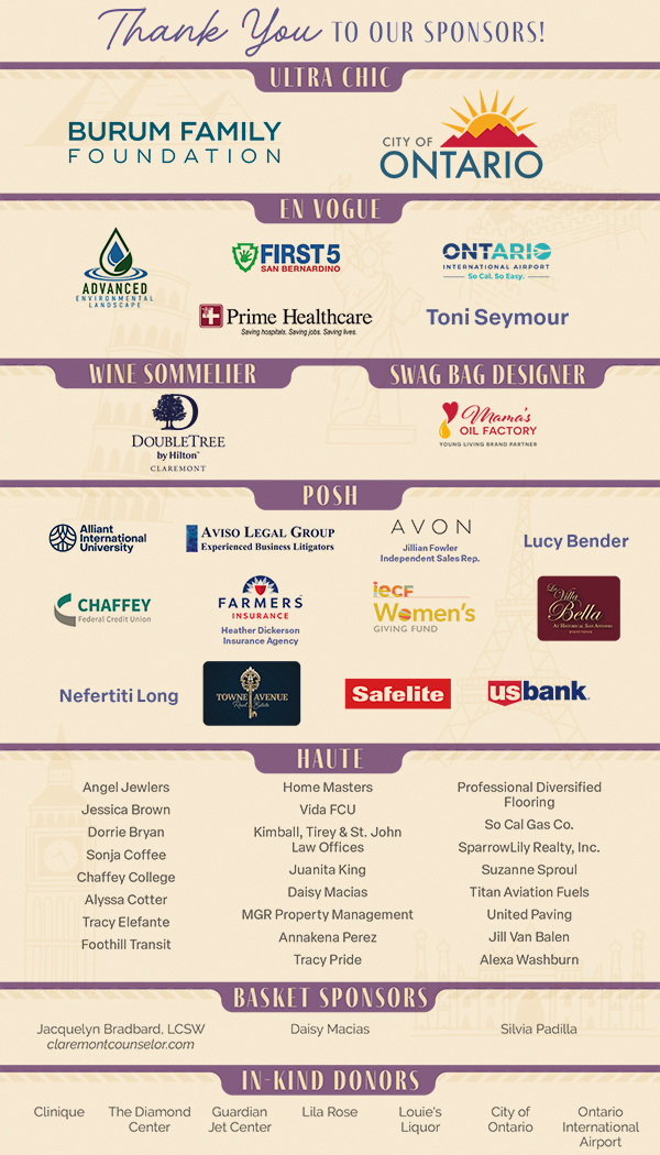Thank you to our Sponsors! 