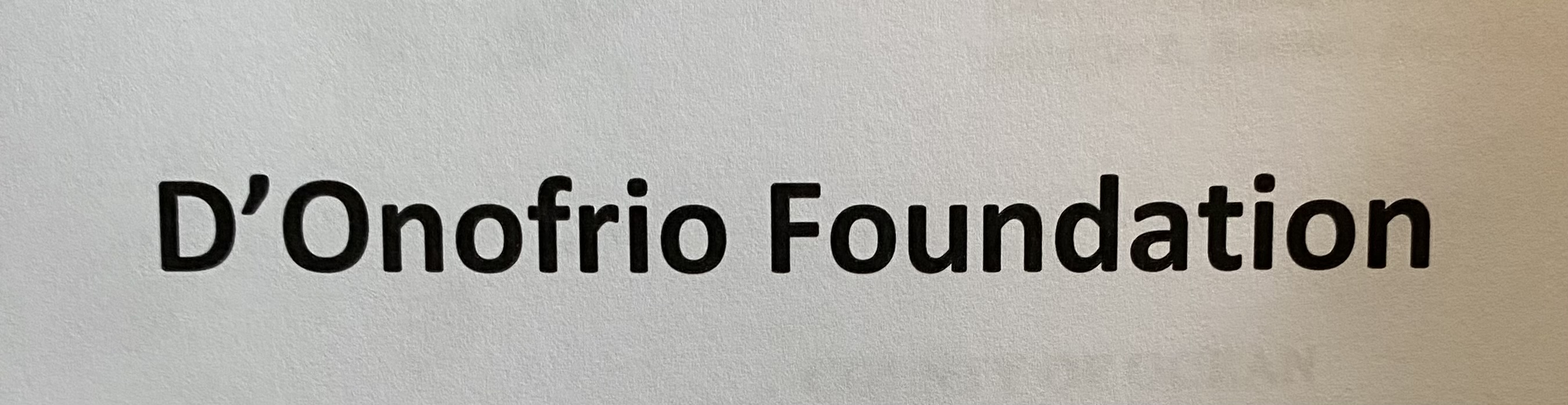 The D'Onofrio Foundation