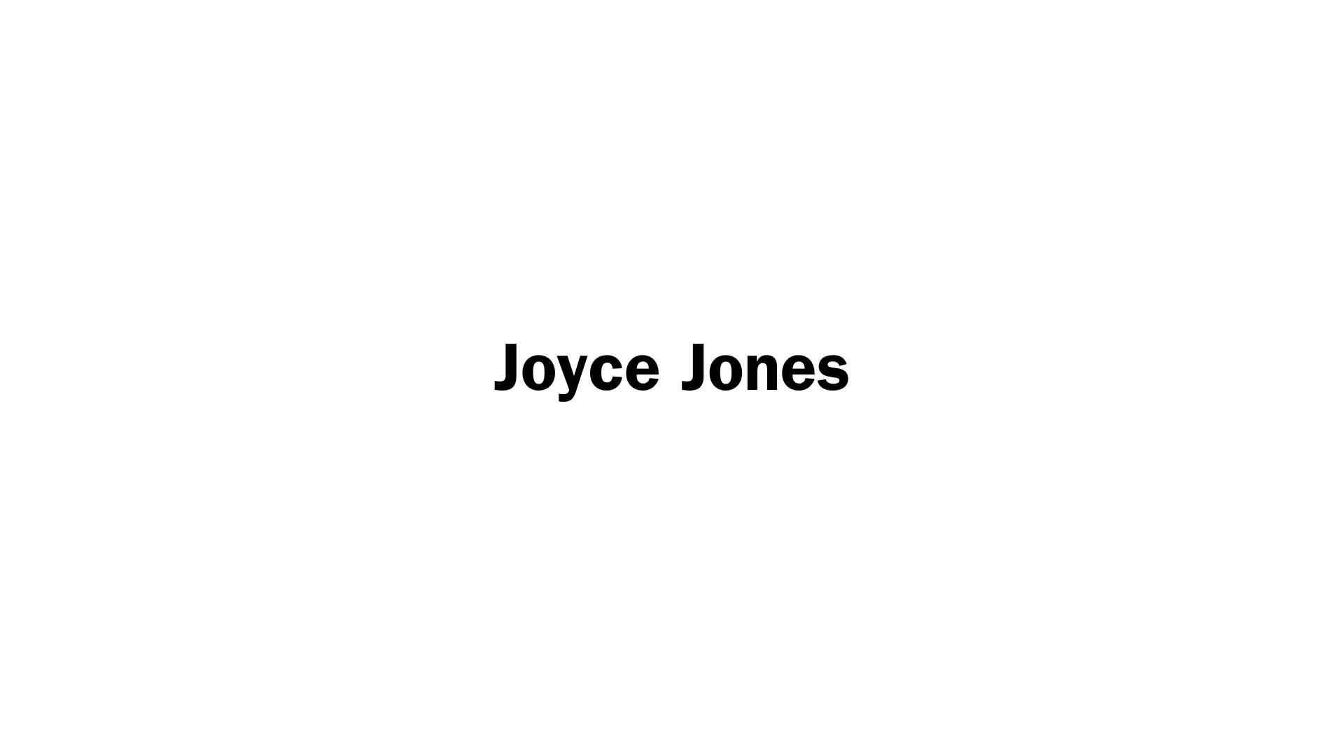 Joyce Jones