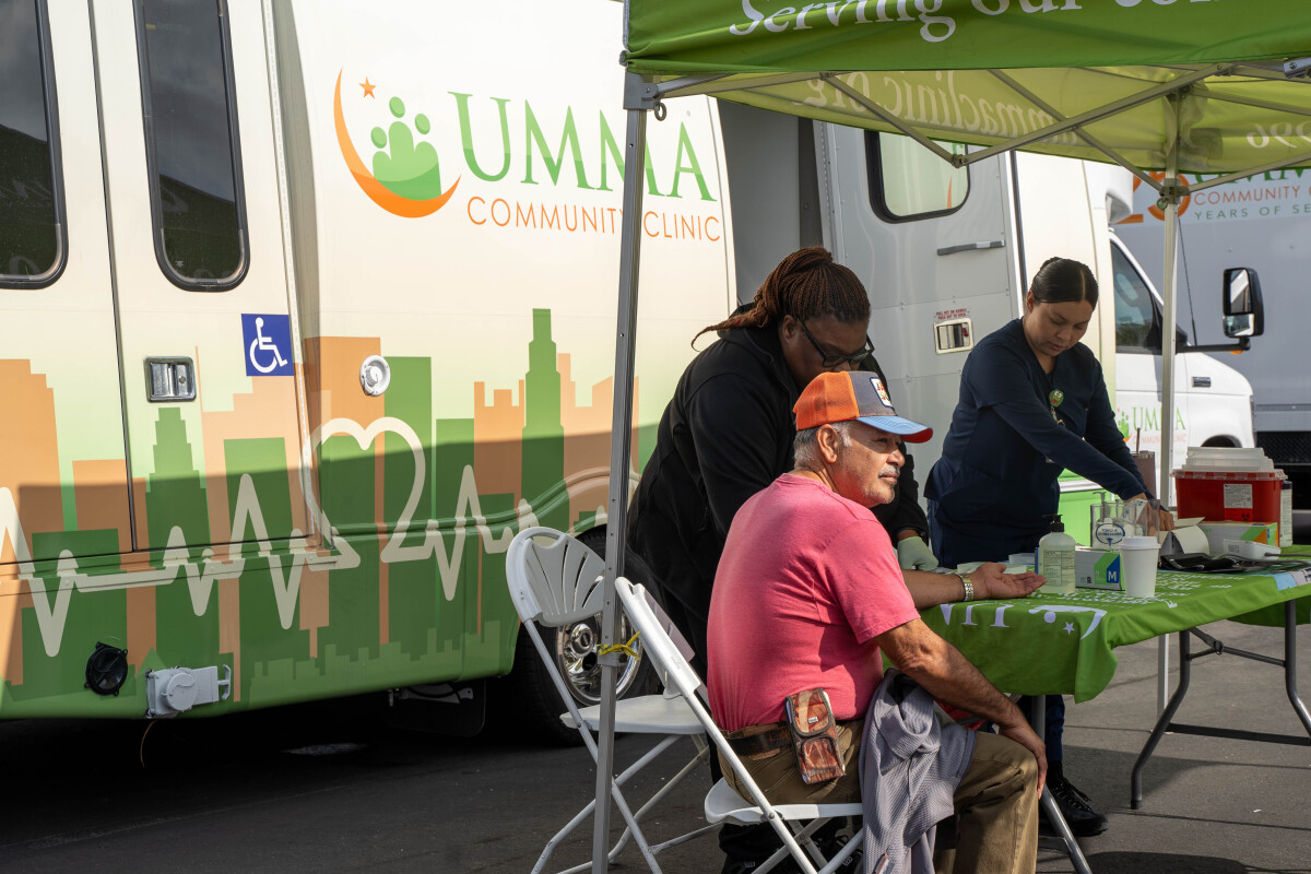 UMMA Providing Health Screenings In the Community 