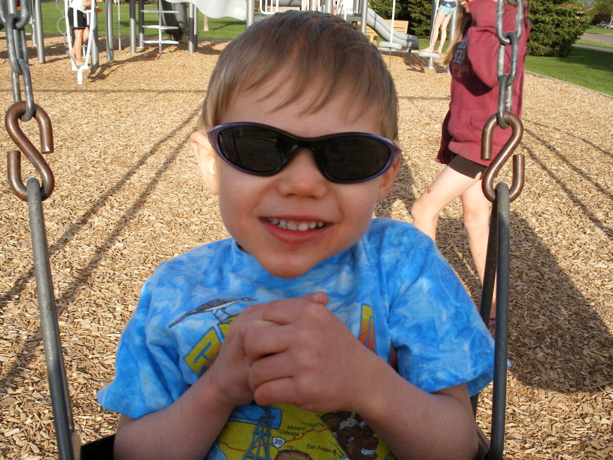 Swings were one of his favorite things.