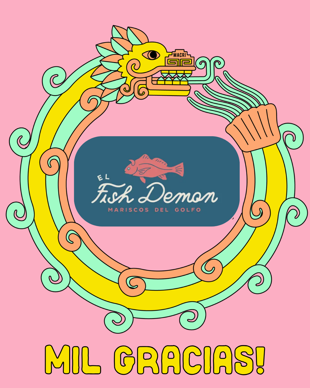 Thank you to Chef Alex Paredes of El Fish Demon for catering Saturday's lunch!