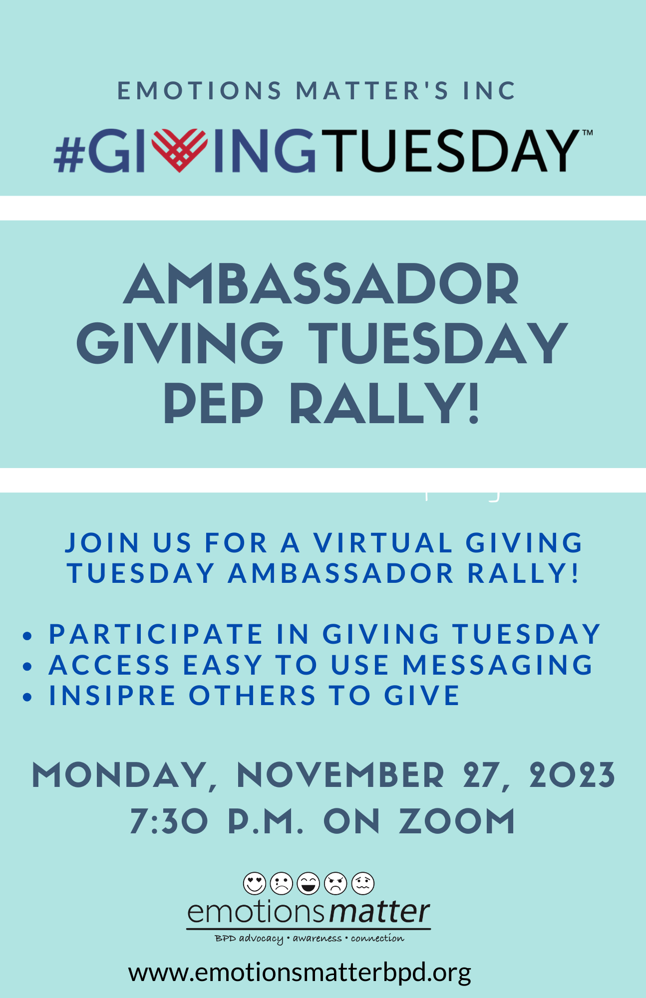 Join our Giving Tuesday Volunteer Team!