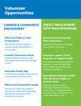Volunteer Opportunities