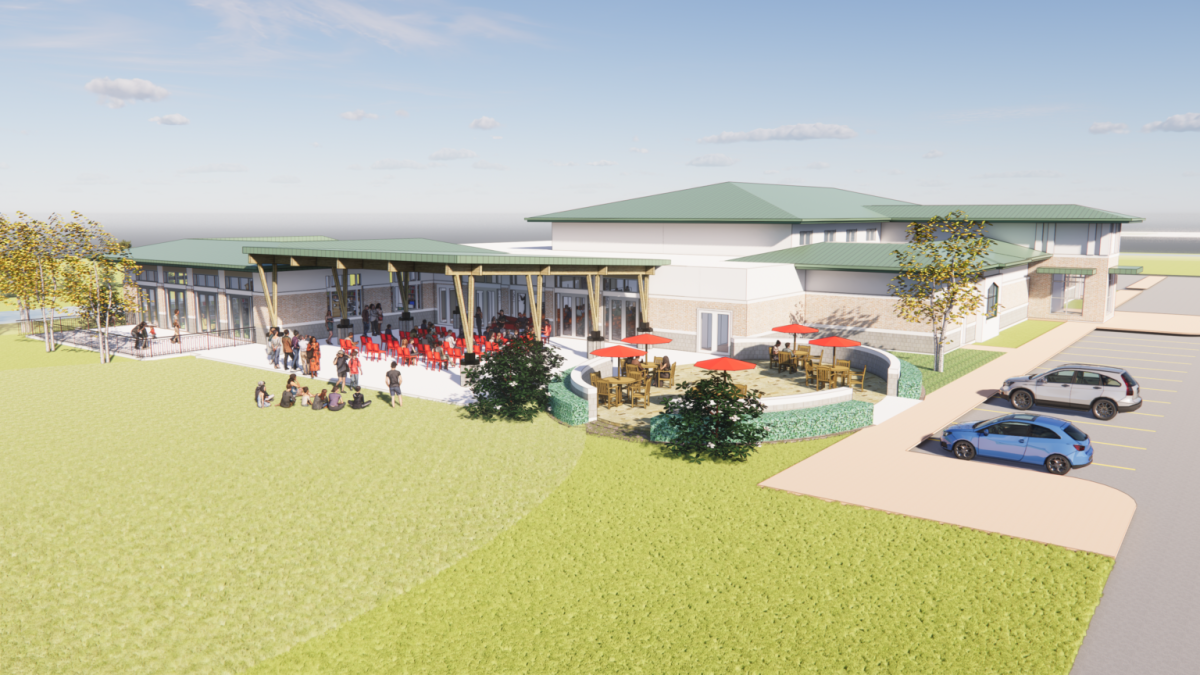 View of Outdoor Program Space and Patio