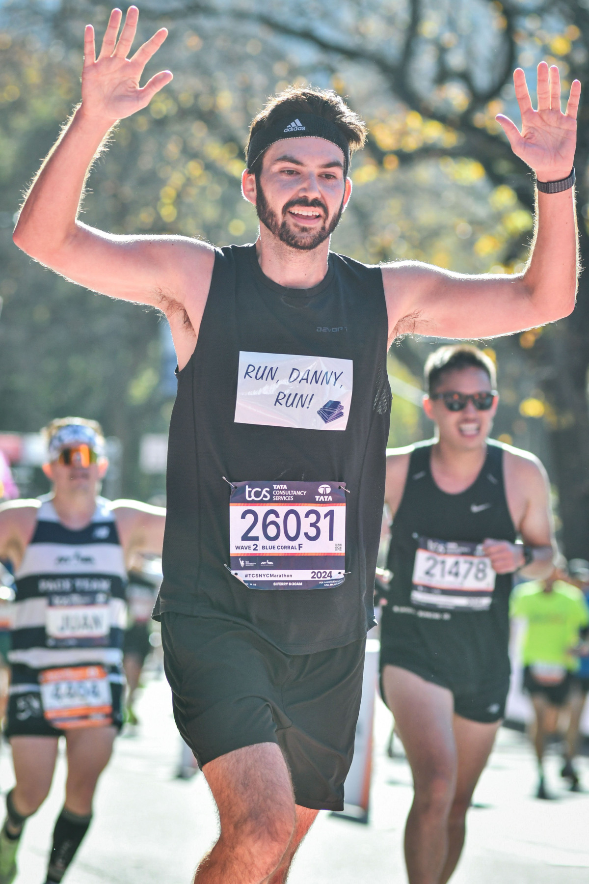 Me crossing the finish of the NYC Marathon in 2024 -- it was one of the great joys and triumphs of my life