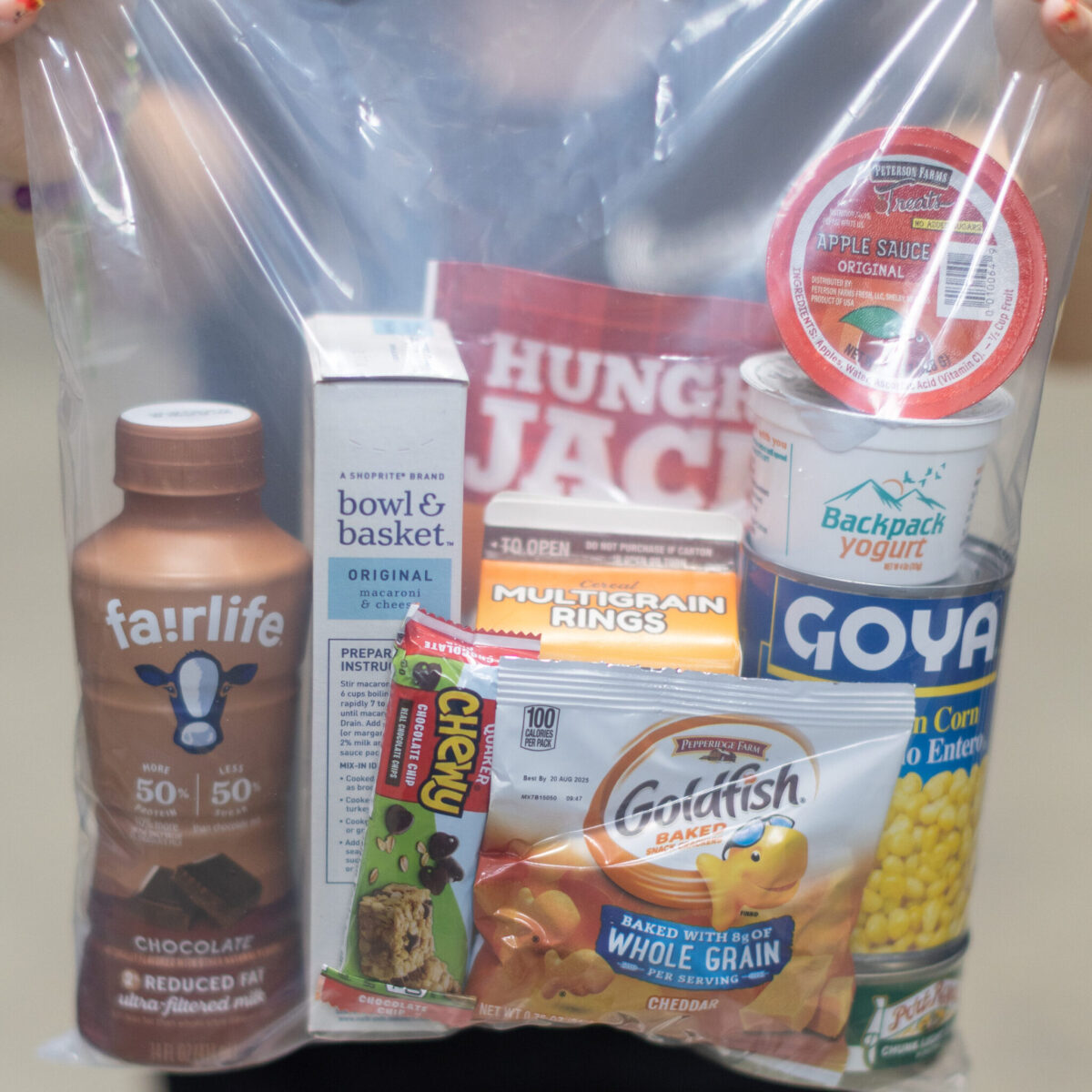 Example of a weekend meal bag