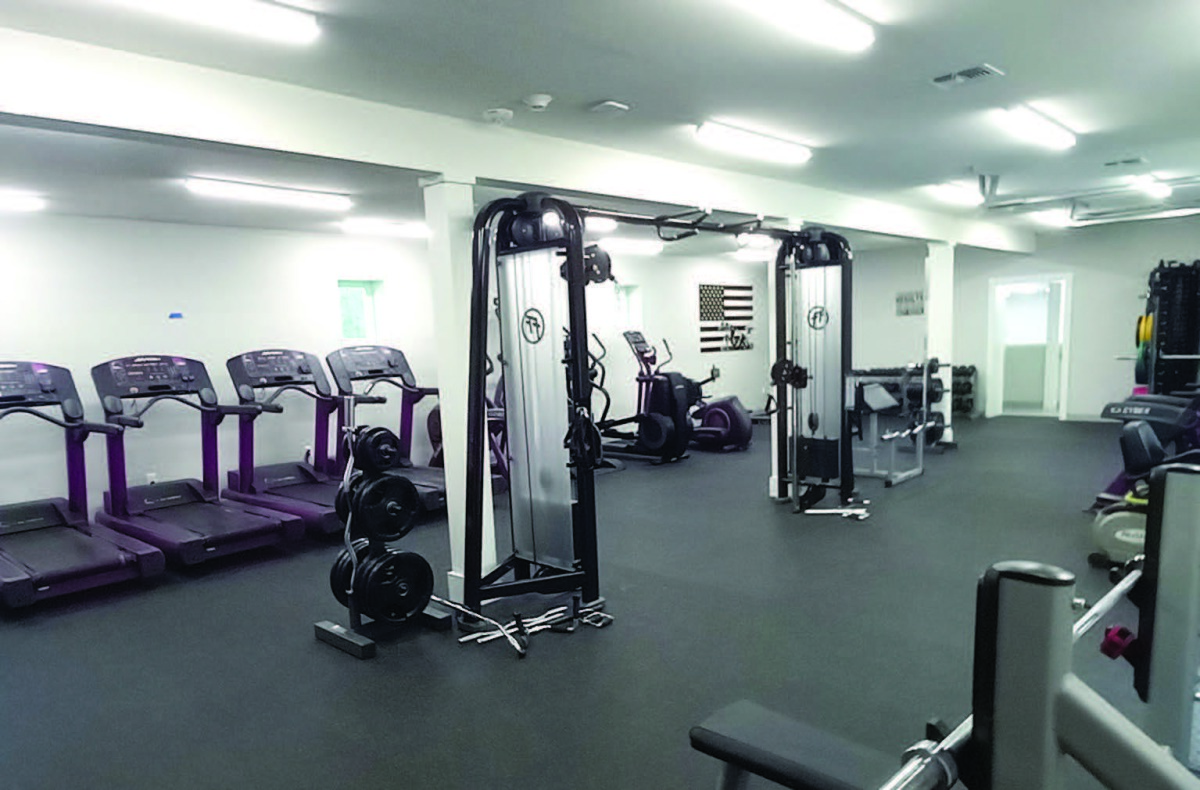 The CampV® Fitness Center (Inside) - Providing clean, beautiful, state-of-the-art equipment.
