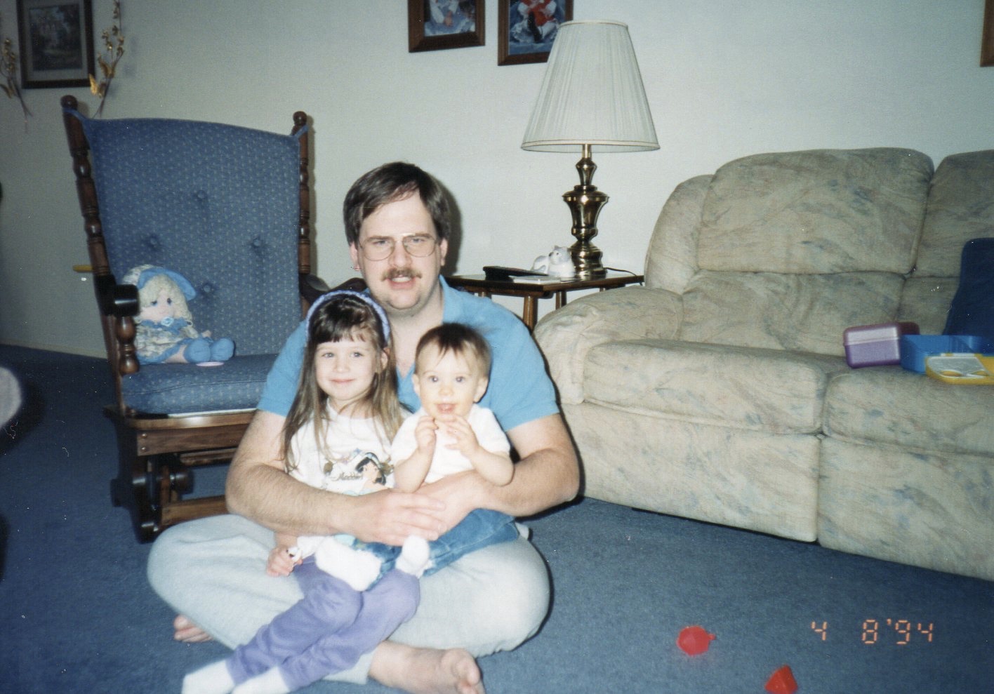 Pat & his girls 1994