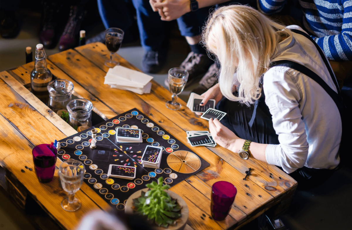 You can choose to take part in some fun table games...in the spirit of a classical education