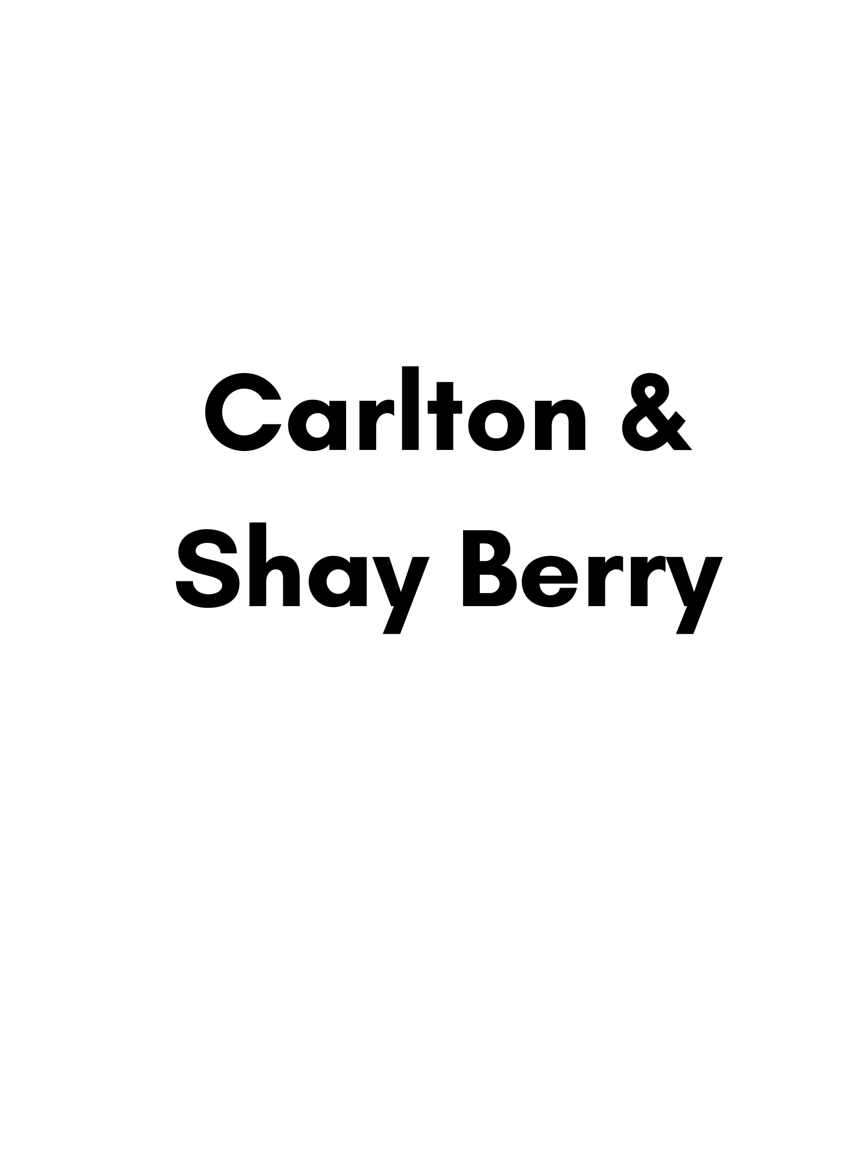 Carlton & Shay Berry