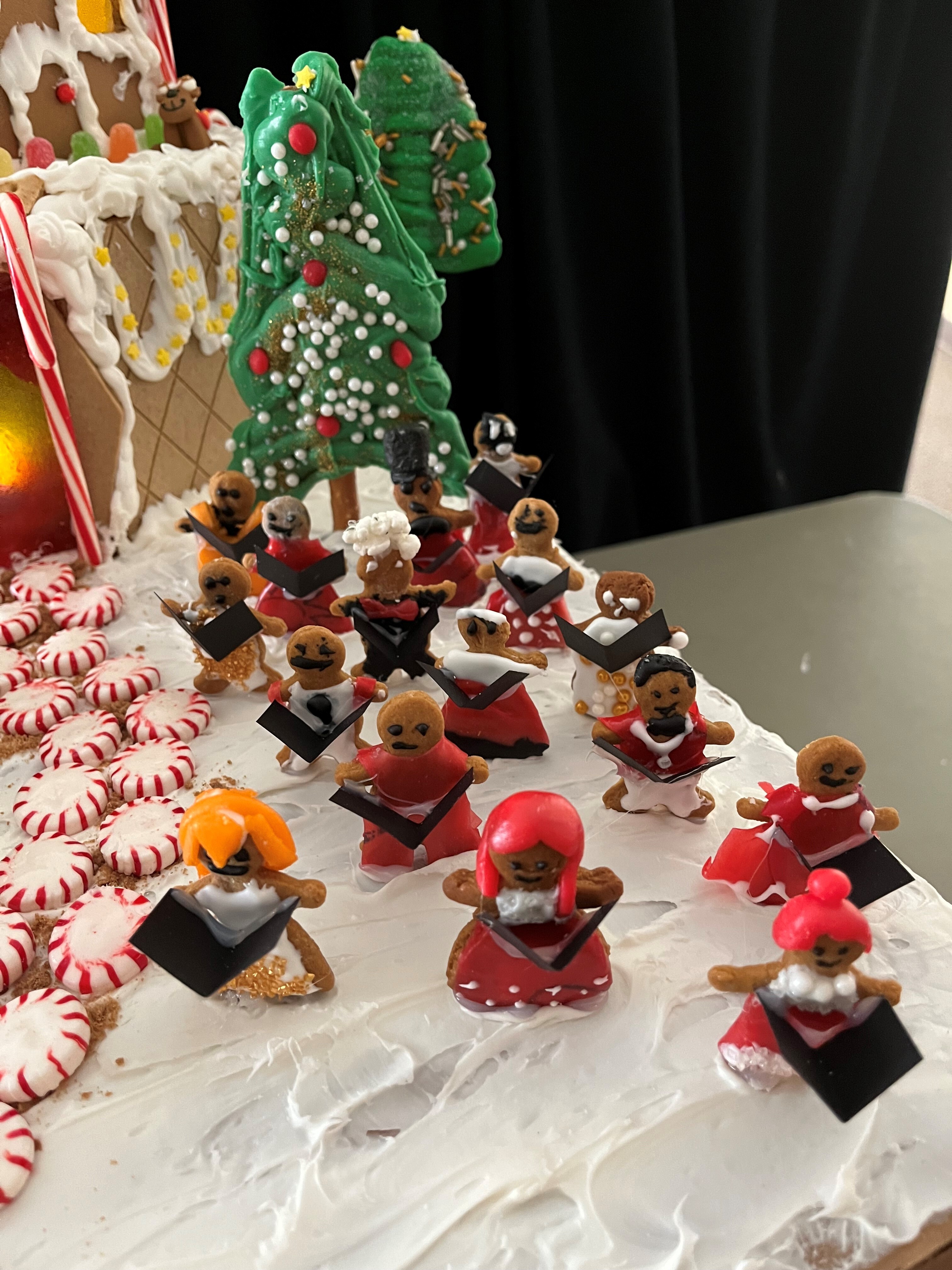 Church Choir made of gingerbread people!