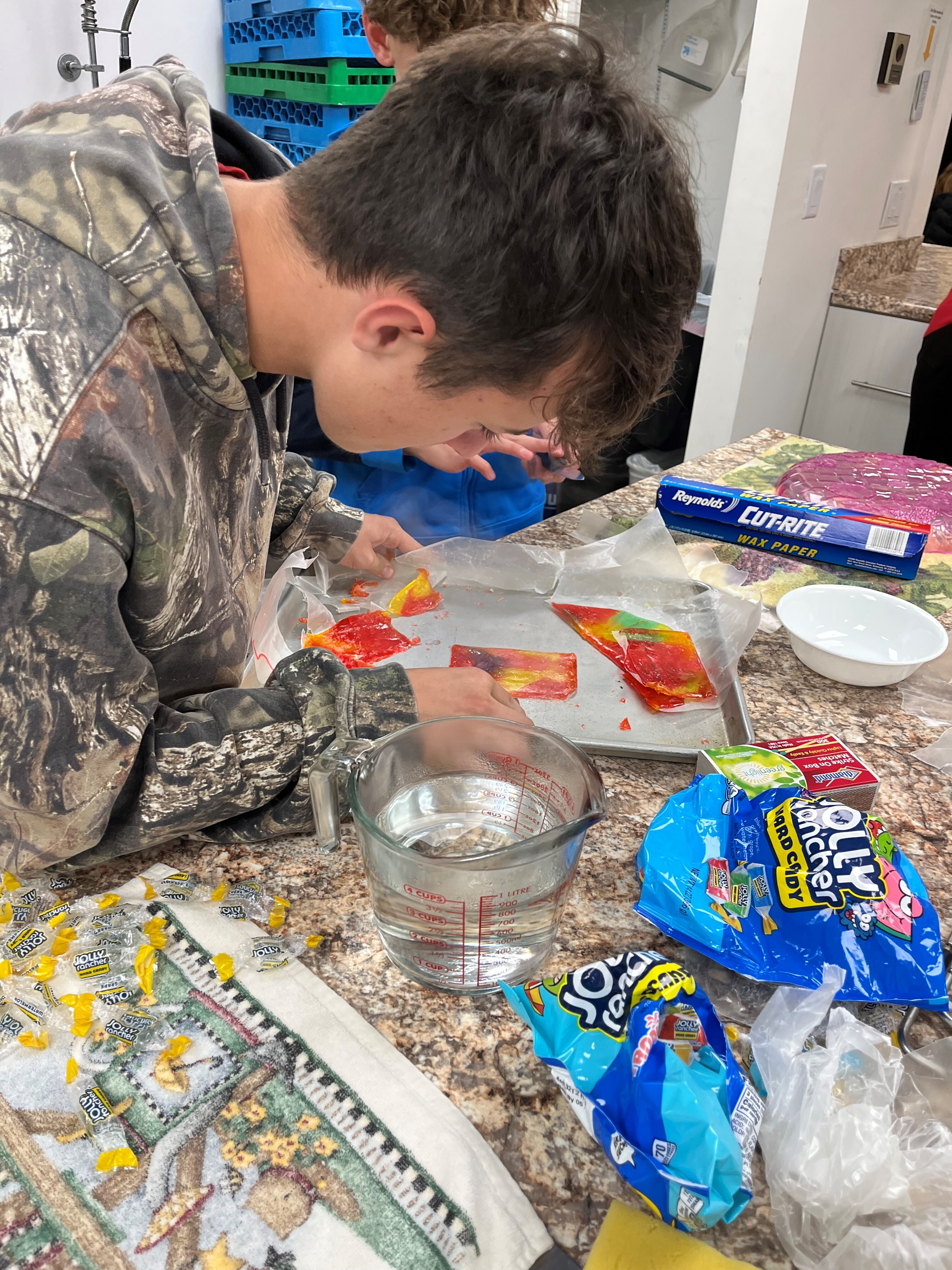 Making stained glass windows!