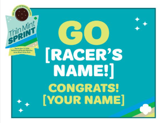 "Go" [Racer's Name} Bib