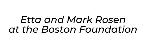 Etta and Mark Rosen at the Boston Foundation