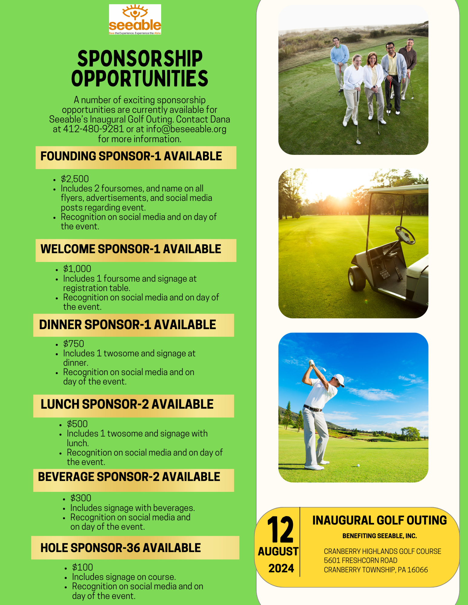 Sponsorship Opportunities Now Available!