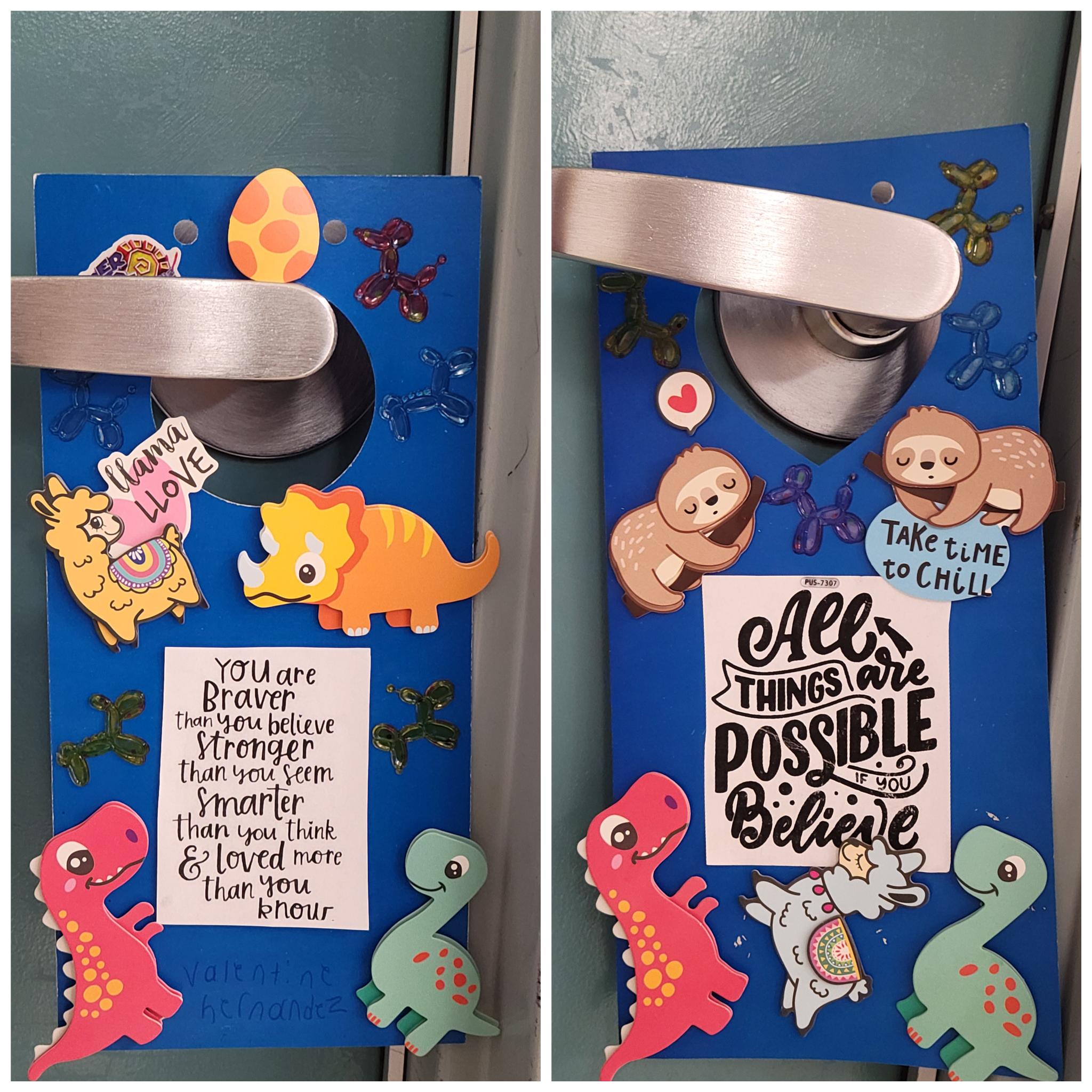 Words of Encouragement Door Hangers