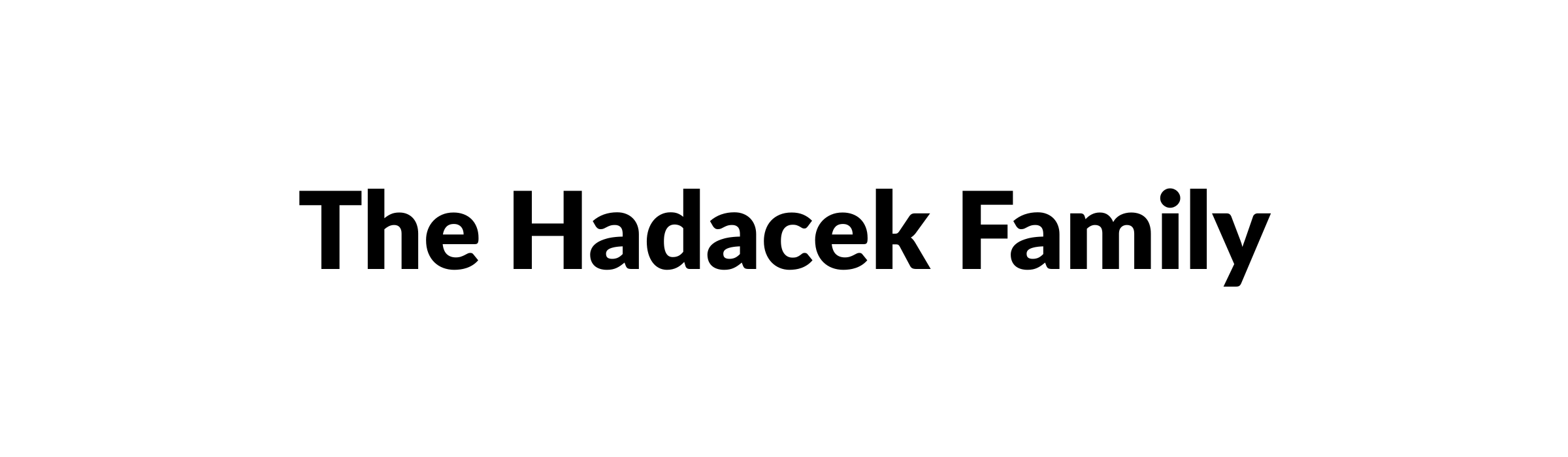 The Hadacek Family