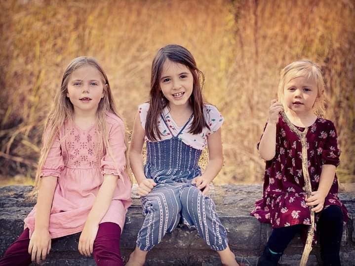 Great nieces Hazel, Lilly & Bridget