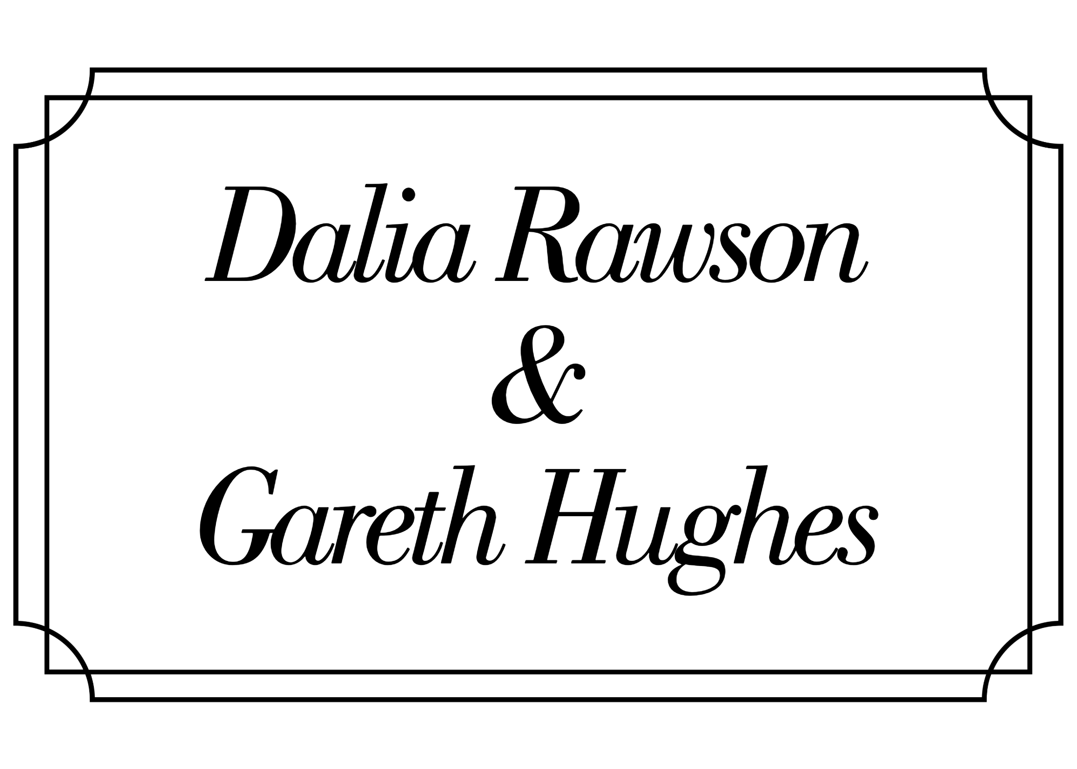 Dalia Rawson & Gareth Hughes