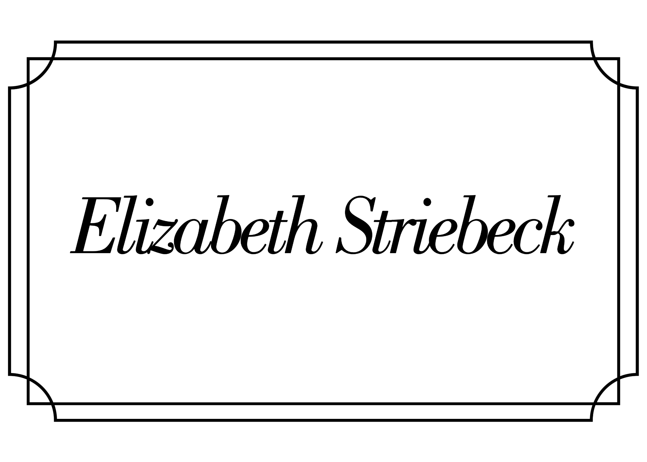 Elizabeth Striebeck
