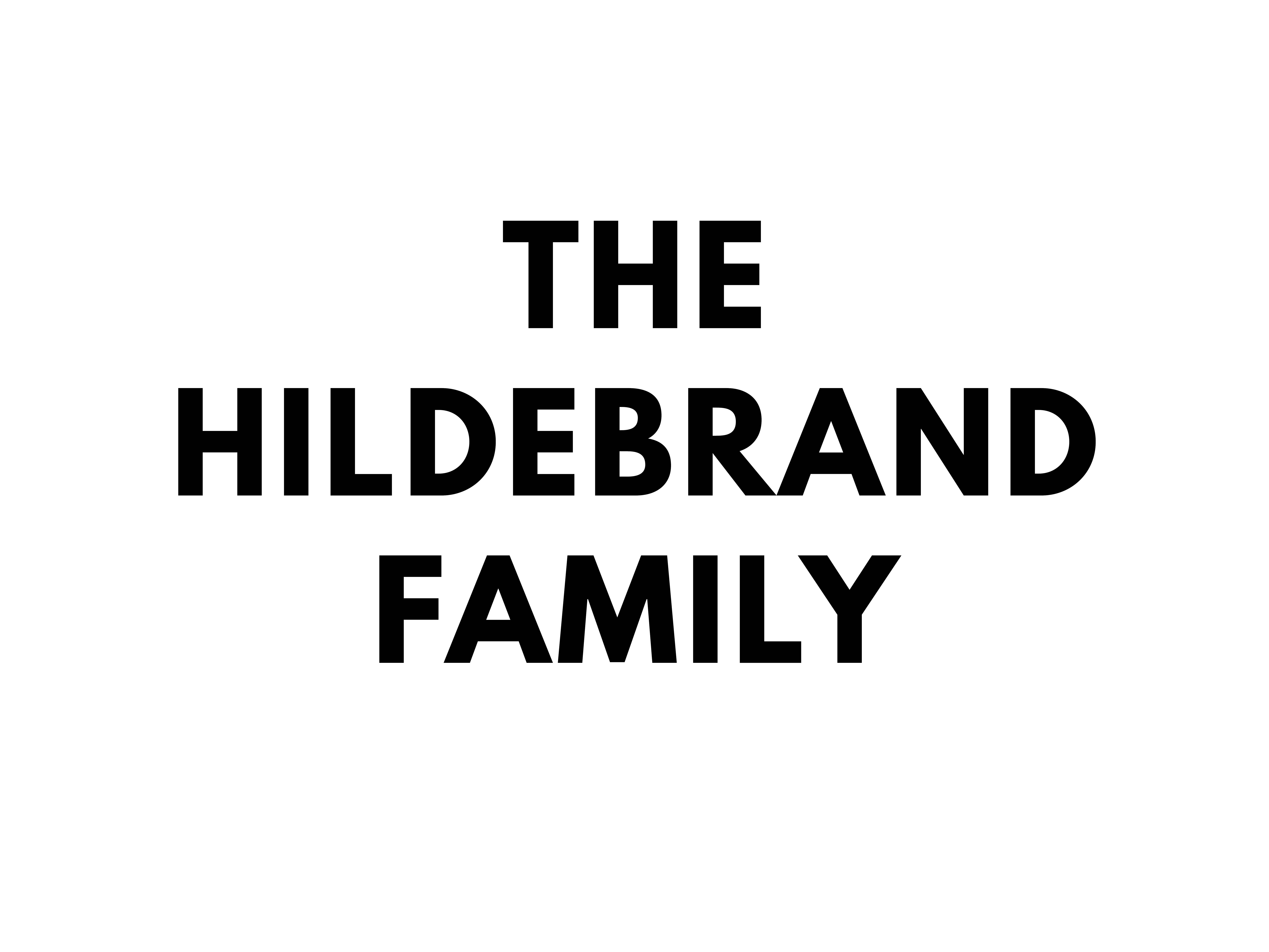 The Hildebrand Family