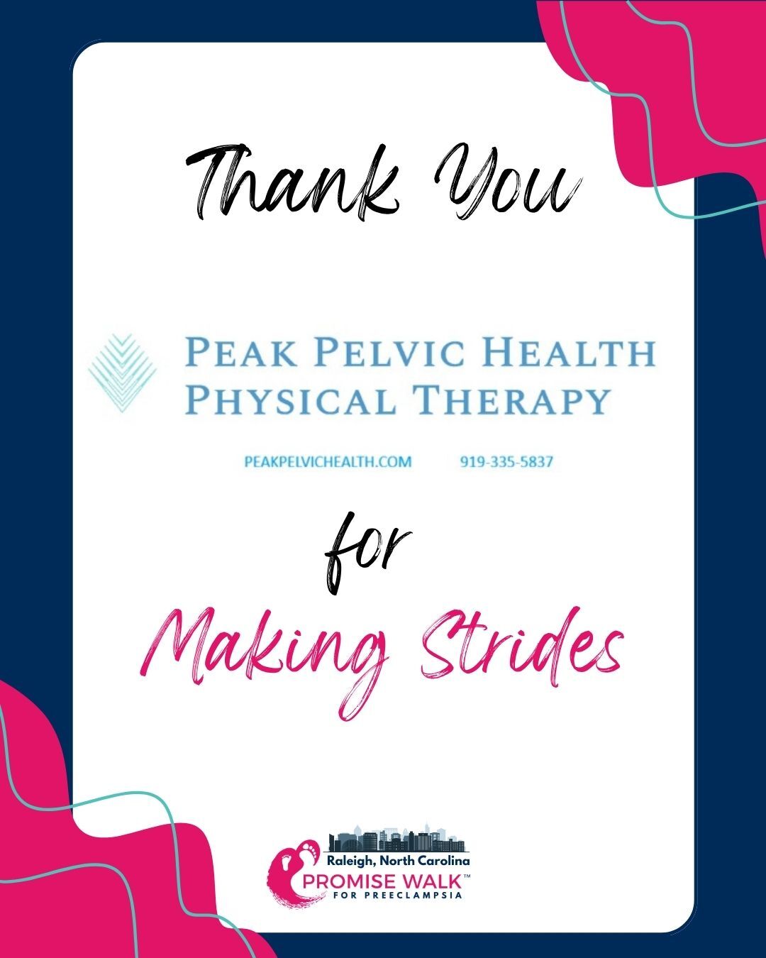 Making Strides Sponsor: Peak Pelvic Physical Therapy