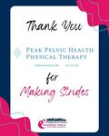 Making Strides Sponsor: Peak Pelvic Physical Therapy