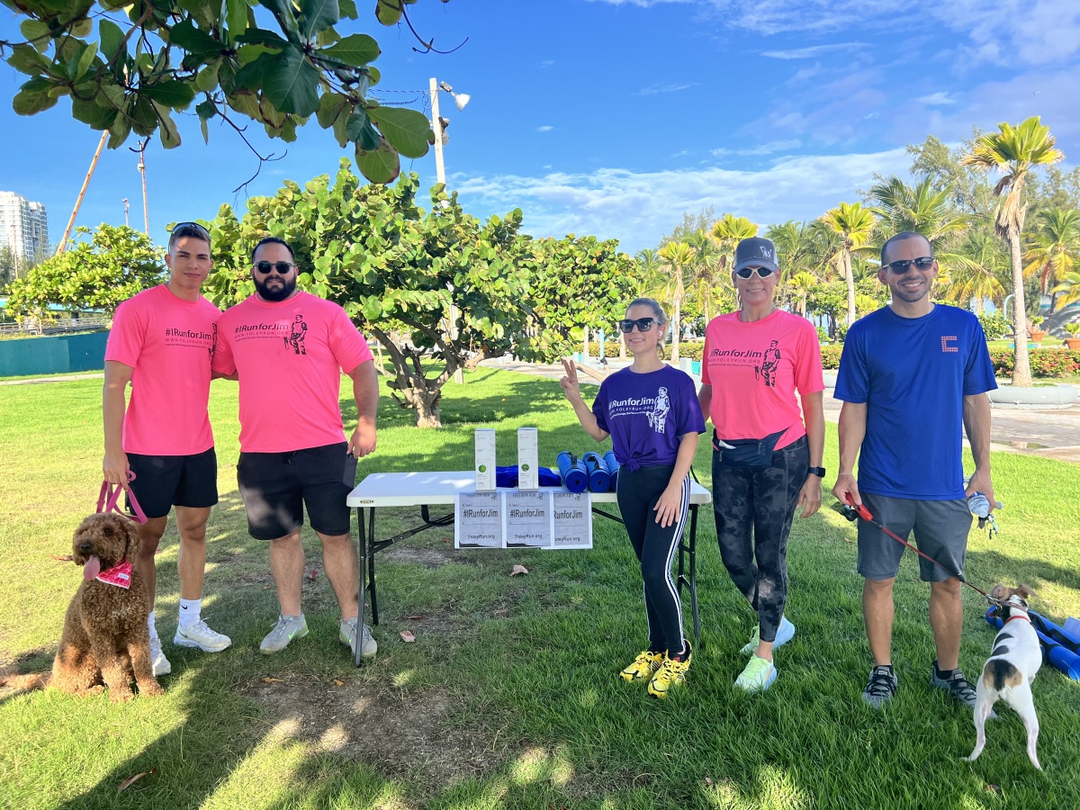 Furry family always welcome to our 5k.
