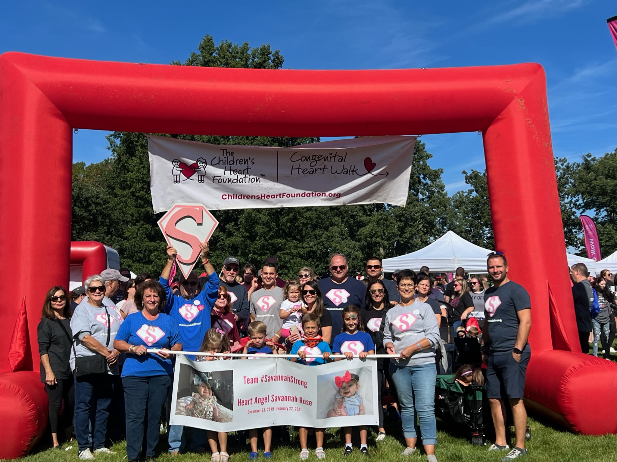 Team #SavannahStrong Kicking off the 2023 Heart Walk