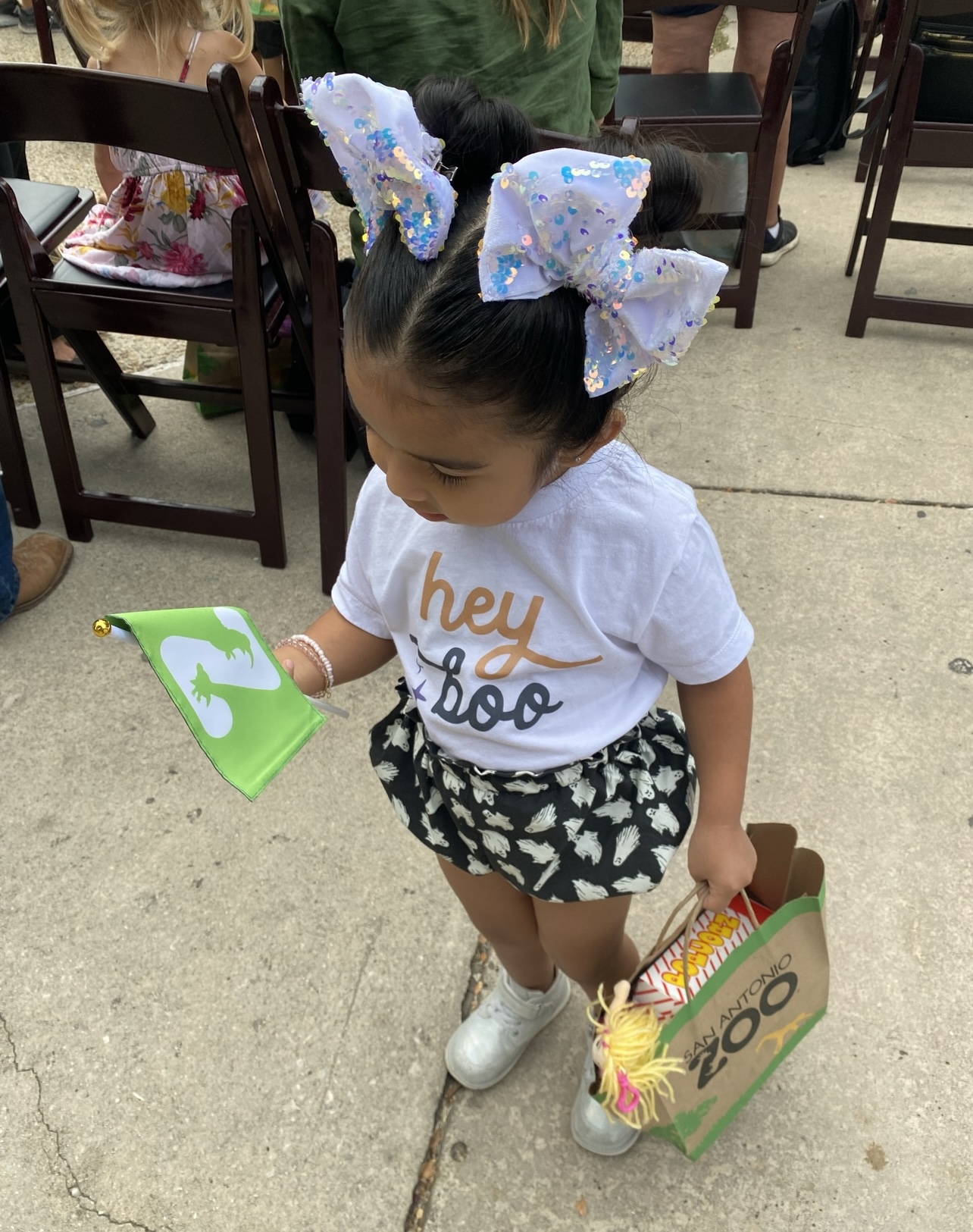 At the ribbon cutting for the newest train!