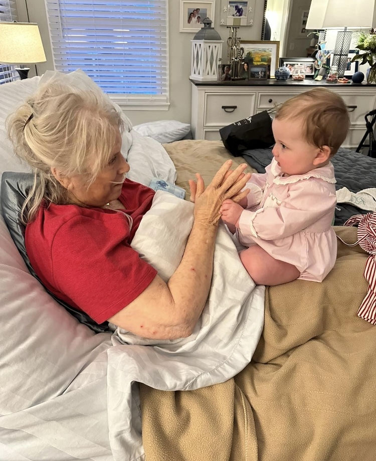 GranBec with her first great grandchild who is named after her.